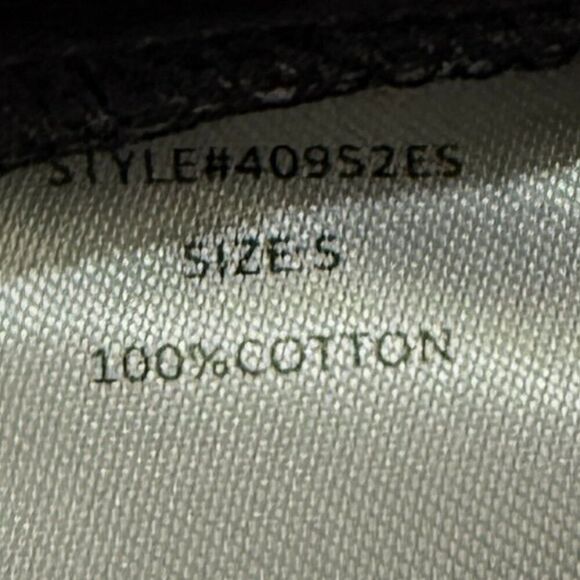 Women Grade & Gather Women V-Neck Flutter Sleeves Plain Top in Black Size Small - Picture 8 of 8